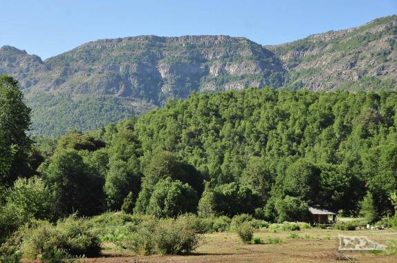 Florestas e montanhas do Parque Nacional Radal Siete Tazas, no centro-sul do Chile